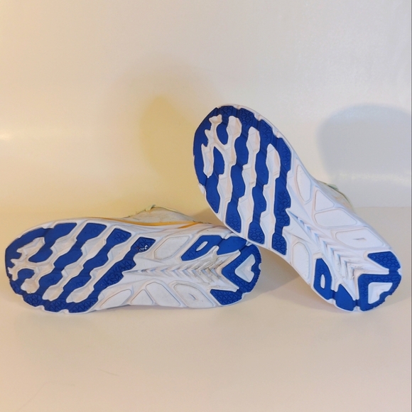 HOKA Blue and Yellow Running Shoes - Picture 6 of 9